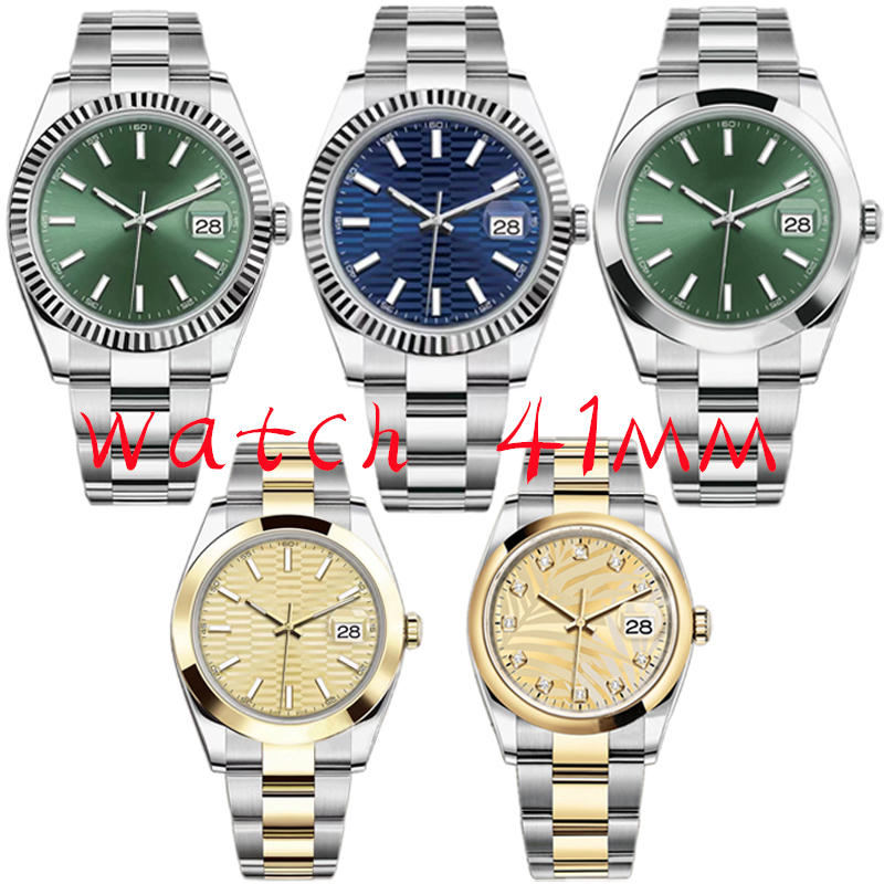 

Automatic men's mechanical watch 41mm 904L stainless steel silver/gold/rose gold swimming watch design classic sapphire luminous business watches montre de luxe, Waterproof