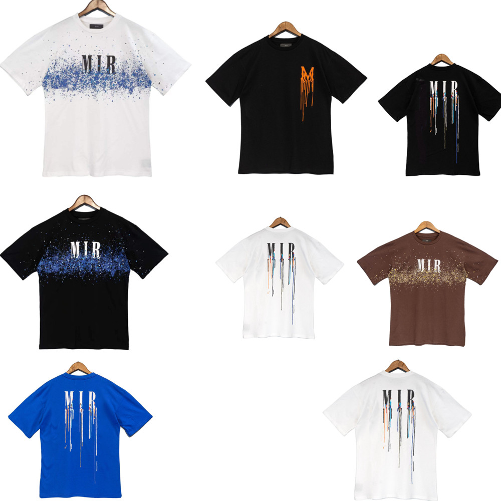 

Men's T-Shirts Colorful Letter Print Brand Men Short-sleeved T-shirt Designer Outfits Tee Shirt Homme Spring O-Neck Tshirt