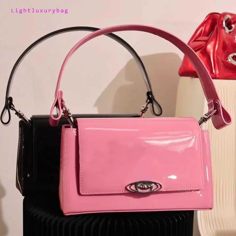 

Japanese Fashion Vivi Designer Bags Patent Leather Pu Women's Shoulder Handbag Underarm Bag Tide Brand Diagonal Wallet Purse 221229, Bright pink