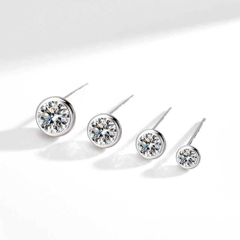 

Earing S925 sterling silver glossy bubble for women's temperament round package earrings Korean luxury