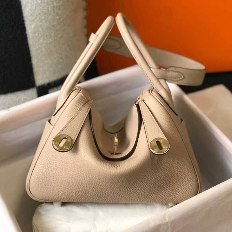 

H Luxury Bags Original Designer family's new 2023 Lindys cowhide mini doctor's bag single-shoulder cross-body portable women's pillow 7 KTG7, Color 1