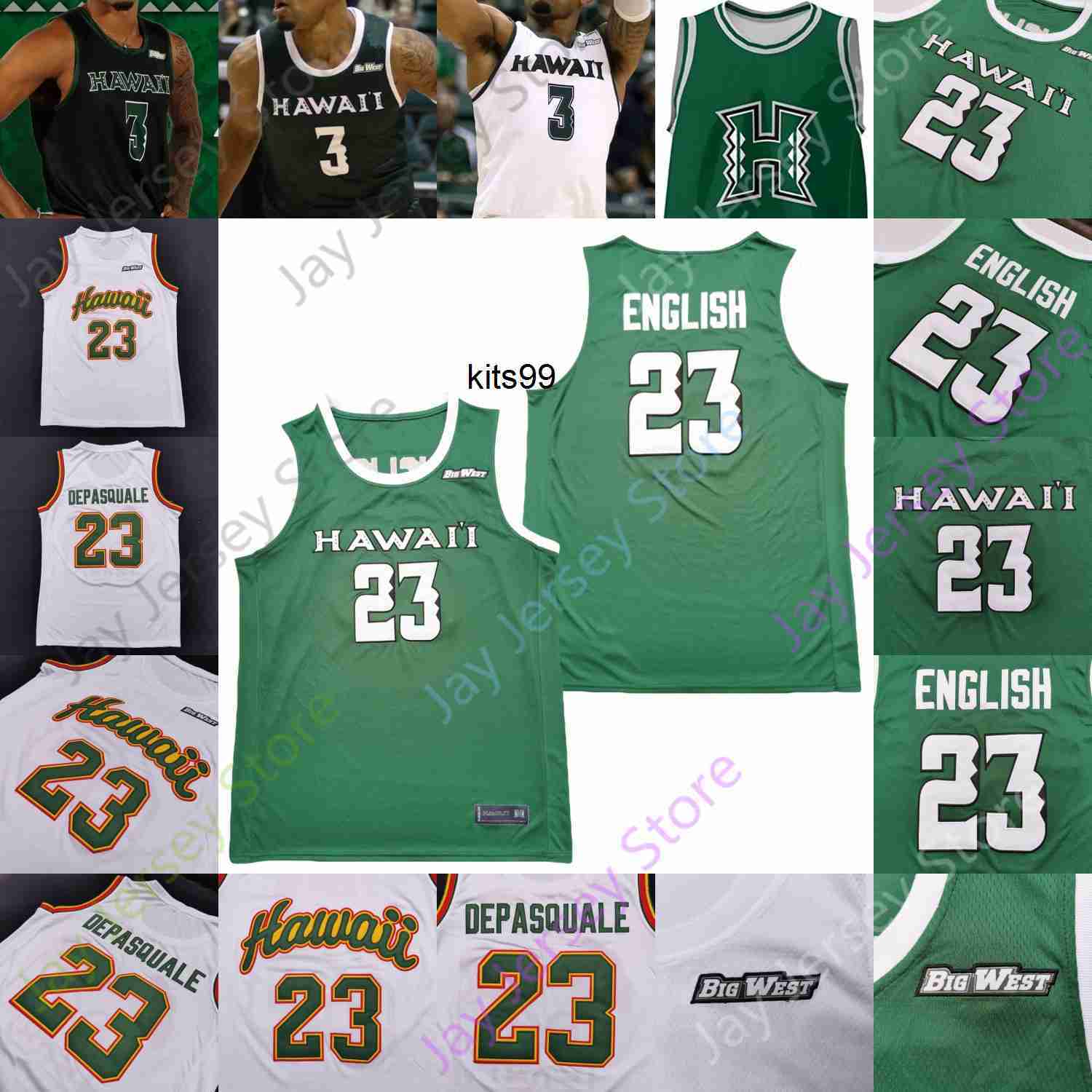 

Hawaii Basketball Jersey NCAA College 3 Eddie Stansberry 1 Drew Buggs 32 Samuta Avea 14 Zigmars Raimo 44 Dawson Carper 2 Justin Webster, White i