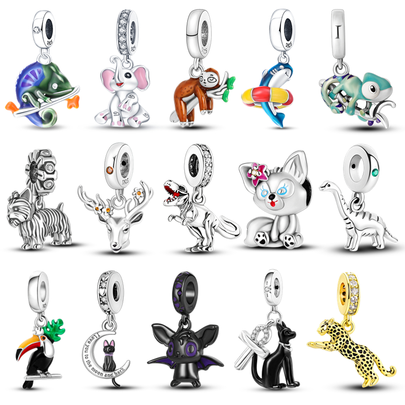 

Pandora S925 Sterling Silver Various Animal Charm Pendants Suitable for Bracelet DIY Fashion Jewelry