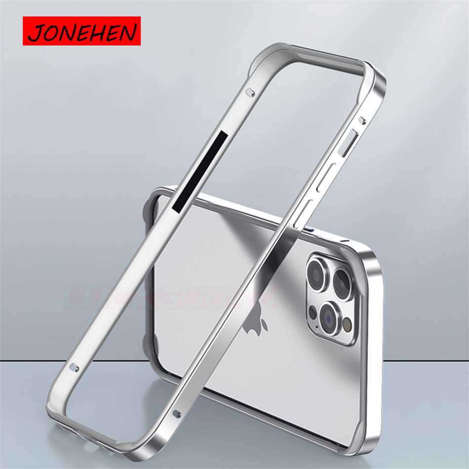 

Cell Phone Cases Light Aviation Aluminum Bumper Case For iPhone 13 12 11 14 Pro Max 13Pro X XR XS 7 8 6 s Plus Luxury Silicone Frame Accessories W0224, Black bk