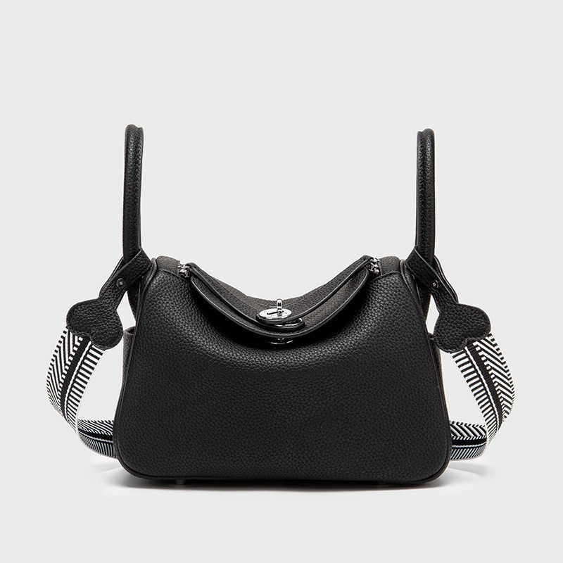 

Designer Original Luxury Large Bags capacity doctor bag women's 2021 new Lindys pillow fashion versatile hand single shoulder messenger 4W3Q, Small black