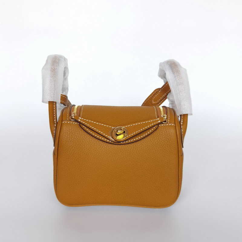 

2023 Luxury Bags Original Designer new h family shrunken leather head layer cow Lindys bag doctor medicine box portable shoulder women's 10 X0RR, Elephant grey