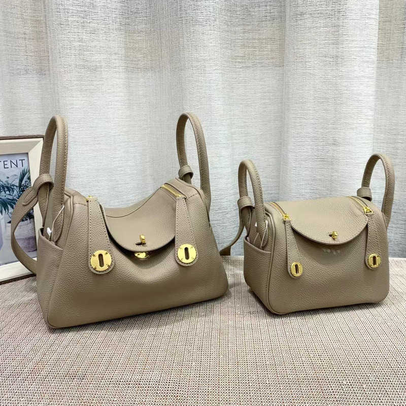 

Lindys Luxury Bags Original Designer bag leather togo cow gold buckle new doctor straight s 1 BQ69, Rhone green