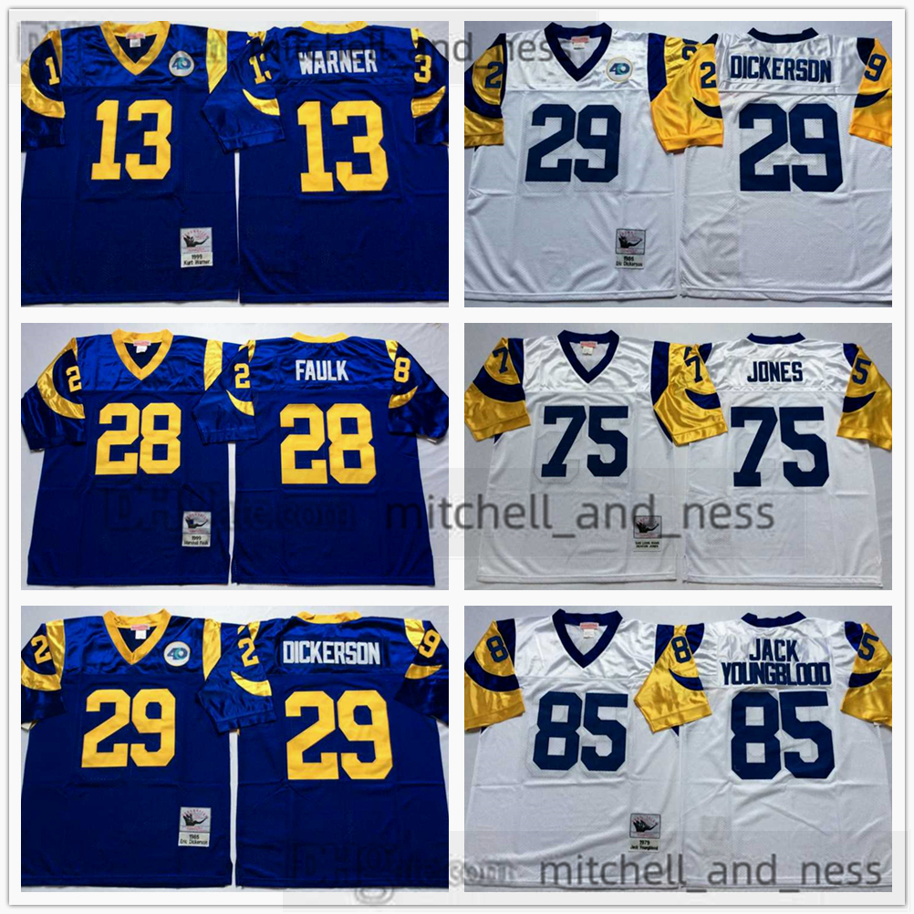 

Mitchell and Ness College Football 13 Kurt Warner Jersey Vintage 28 Marshall Faulk 85 Jack Youngblood 75 Deacon Jones 29 Eric Dickerson Stitched 36 Jerome Bettis, Aspicture