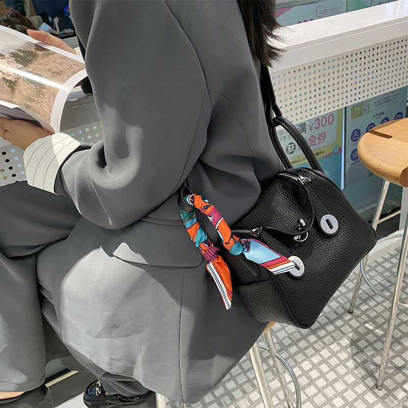 

Designer Original Brand Hong Bags Kong Genuine Leather Women's Bag 2021 New Fashion Mini Doctor Cow Lindys Handheld One Shoulder Crossbody P 2 98QO, White9