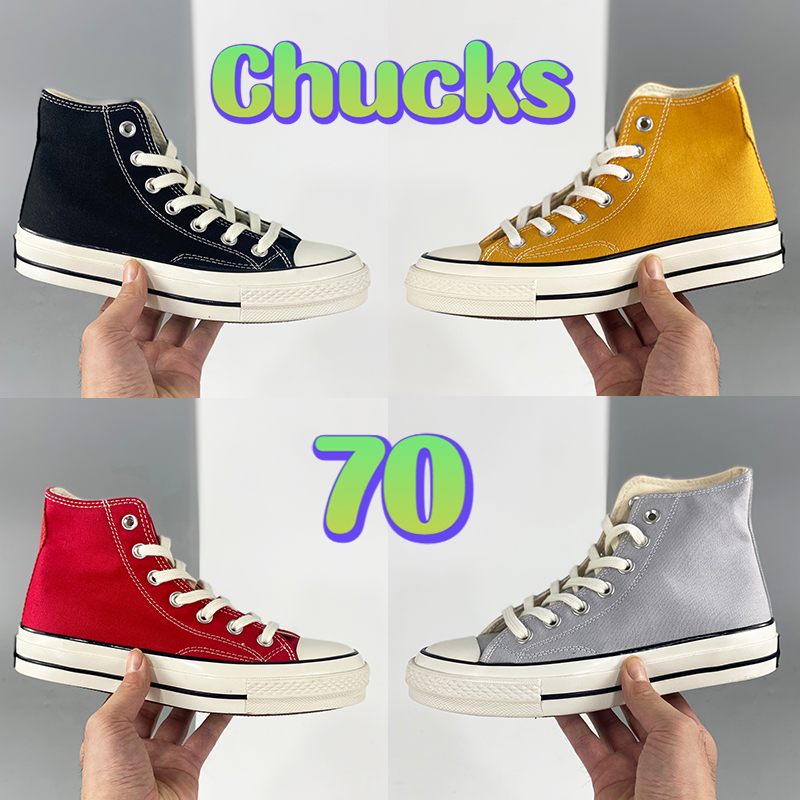 

Fashion casual shoes Chucks All Star 70 mens designer sneaker Ox Hi Black White Parchment Sunflower Midnight Navy Dark Burgundy CT flats womens trainers US 5-12, 14 hi midnight navy