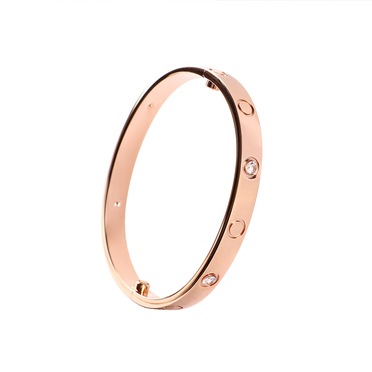 

Love bangles diamond bangle bracelet with screwdriver designers jewelry Gold Rose Platinum bangles 4 diamonds 6.1mm bracelets wedding gift