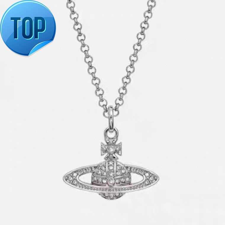 

INS Saturn necklace New in luxury fine jewelry chain necklace for womens pendant k Gold Heart Designer Ladies Fashion