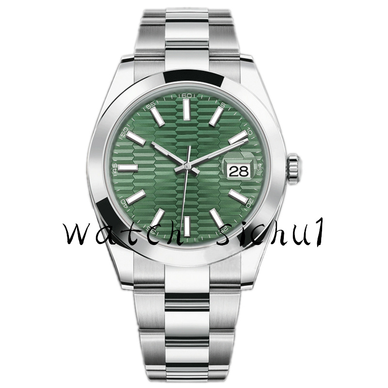 

Automatic men's mechanical watch 41mm stainless steel silver/gold/rose gold swimming watch design classic sapphire luminous business watch montre de luxe, Sapphire glass