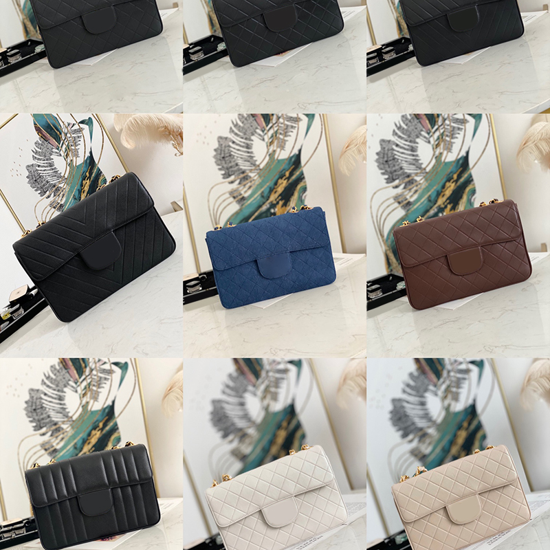 

10A Mirror quality Designer Classic Flap Bag 30CM Luxury Shoulder Handbag Genuine leather Crossbody Bag With Box C268