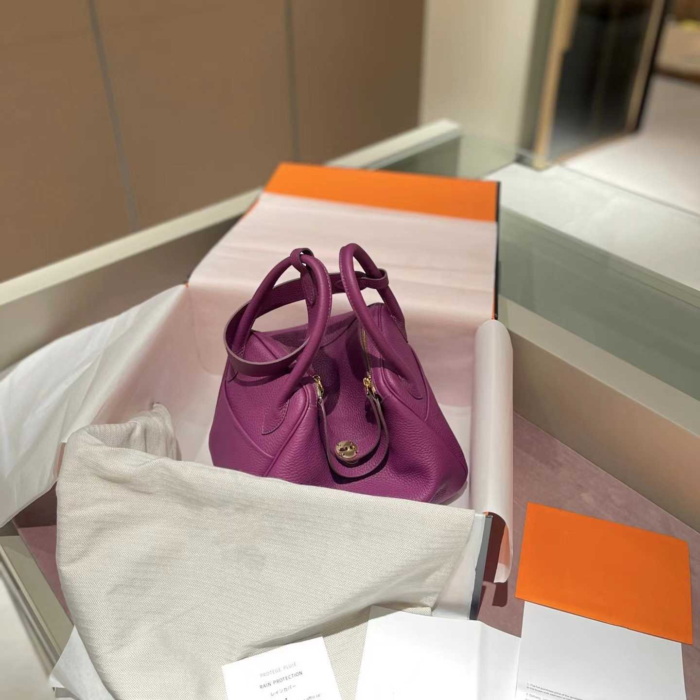 

Bags Original Designer 2023 Luxury new TC cow leather classic Lindys 26 real bag doctor's portable one-shoulder cross-body women's 1 WEVA, Elephant grey (add scarves randomly)