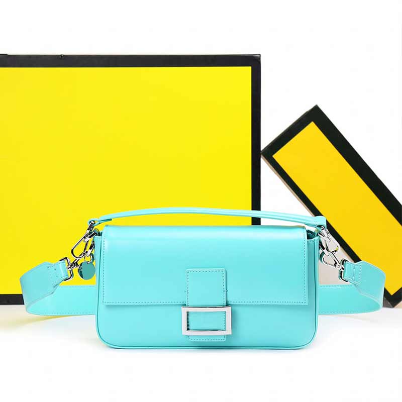 

Flap Baguette Crossbody Bag Women Plain Handbags Purse Removable Handle Strap Magnetic Buckle Silver Hardware Inside Zip Pocket Hand Wallets