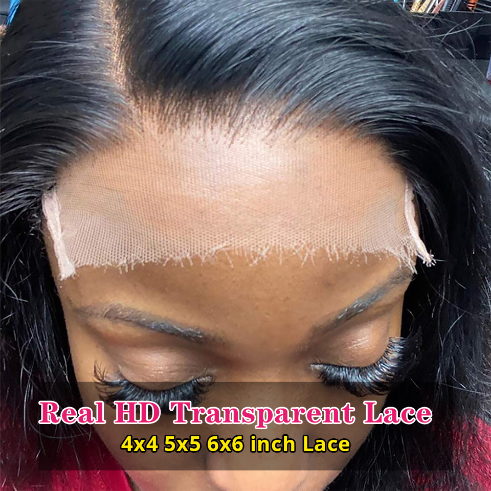 

4X4 5x5 HD Lace Closure Brazilian Body Wave Water Wave Deep Curly/Straight Lace Closure Natural Color
