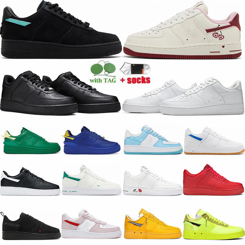 

Tiffany X 1 Designer Shoes 07 Triple Black White Game Royal Valentines Day MCA Celestine Blue UV Reactive Total Orange Mens Womens Trainers One Sneaker Dhgate
