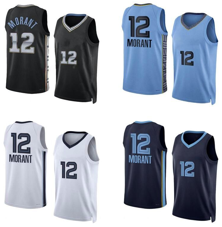 

Ja Morant basketball Jersey S-XXL 2022-23 Men Women Youth city jerseys blue white black green, With logo6