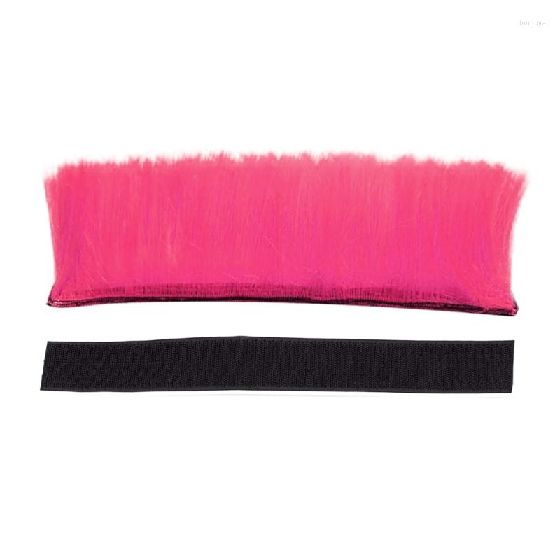 

Motorcycle Helmets Cosplay Styling Hair Patches Hairpiece Universal Scooter Helmet Mohawk Motorbike Stickers, Pink