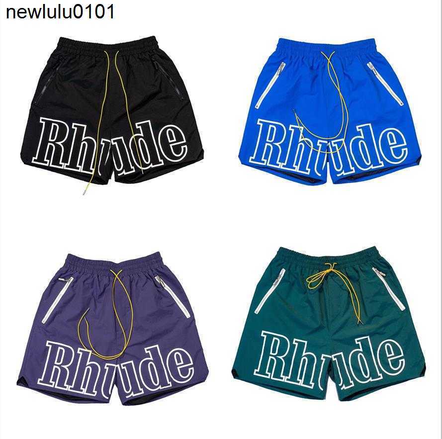 

Men's Shorts Summer Designer Mens Rhude Shorts Swimming Shorts Street Sports Print Fashion RH Training Beach Short Men Elastic