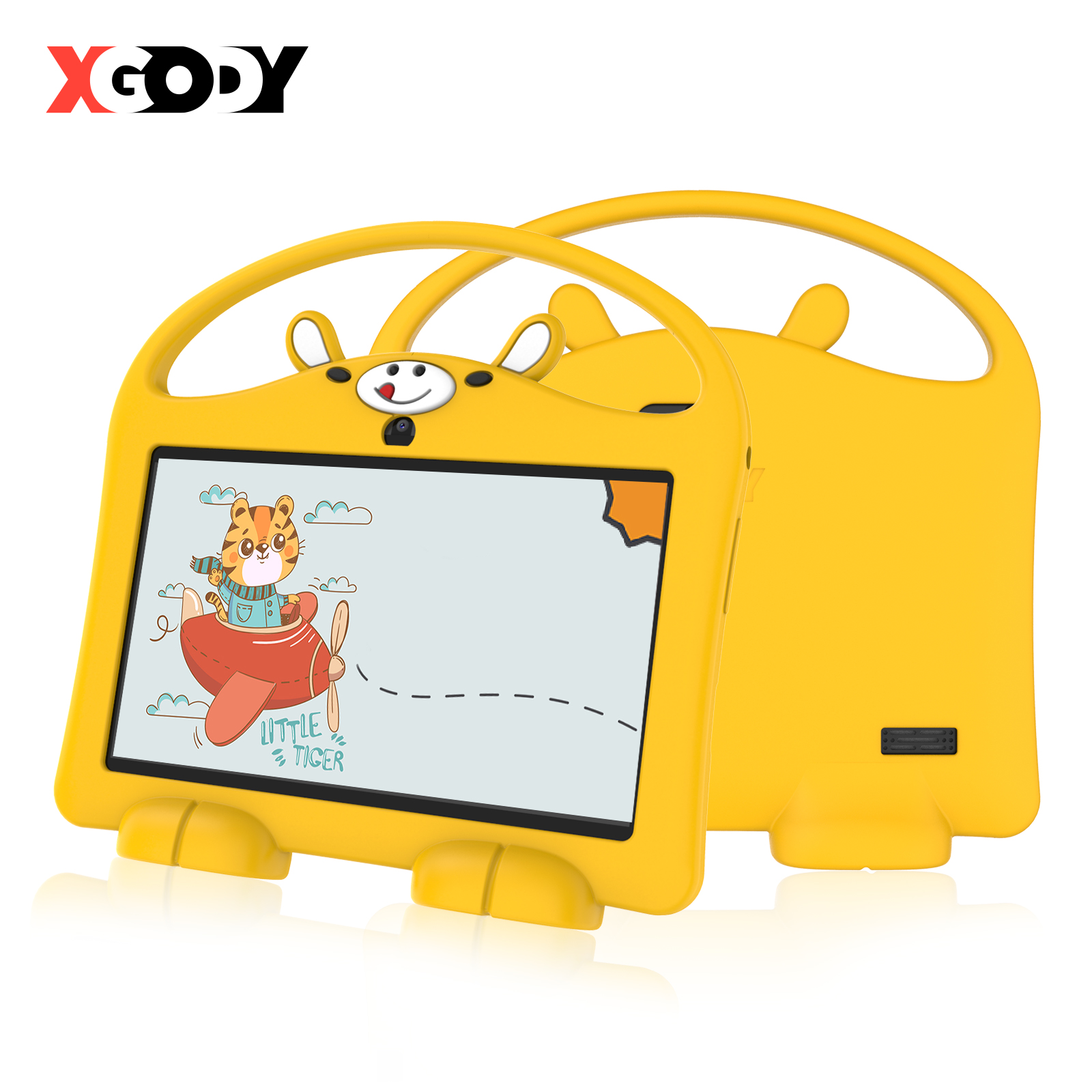 

XGODY 7 Inch Android Tablet PC For Kids Learning Education Game 2GB RAM Quad Core Dual Camera WiFi Tablets With Case Best Gift, Purple