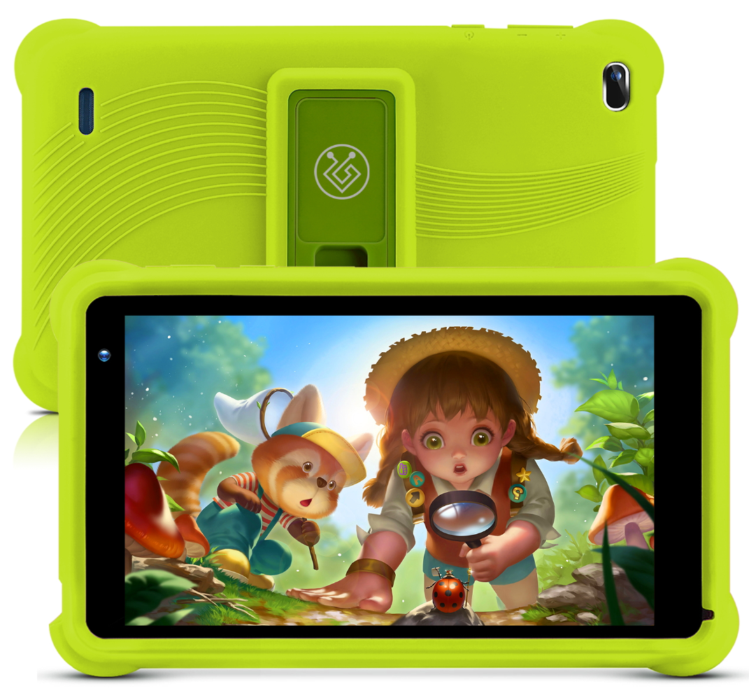 

7 Inch Android Kids Tablet PC For Study Education Children Tablet With Silicone Case 32GB Google Play WiFi Tablet with Holder, Blue