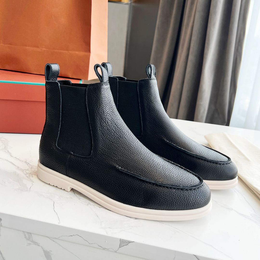 

top quality Casual Shoes Luxury Designer Mens Fashion High Top Genuine Leather Slip On Man Sneakers Sports Flats Design Mans Round Toe Loafers Walking Tenis Masculin, As show