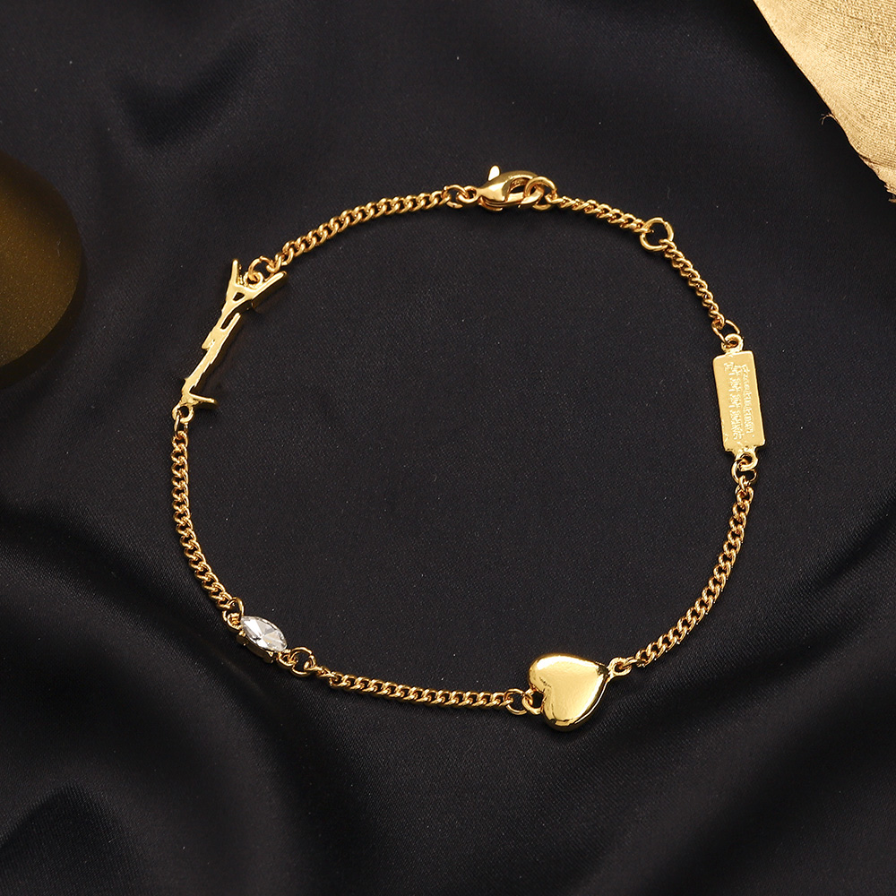 

Brand Delicate Bracelet Necklace earring Set Stamp Gold Letter Bracelet Designer Celtic Pendant Necklace Luxury Women Love earring Vintage Design Jewelry Set Gift, Zg2149-sliver bracelet