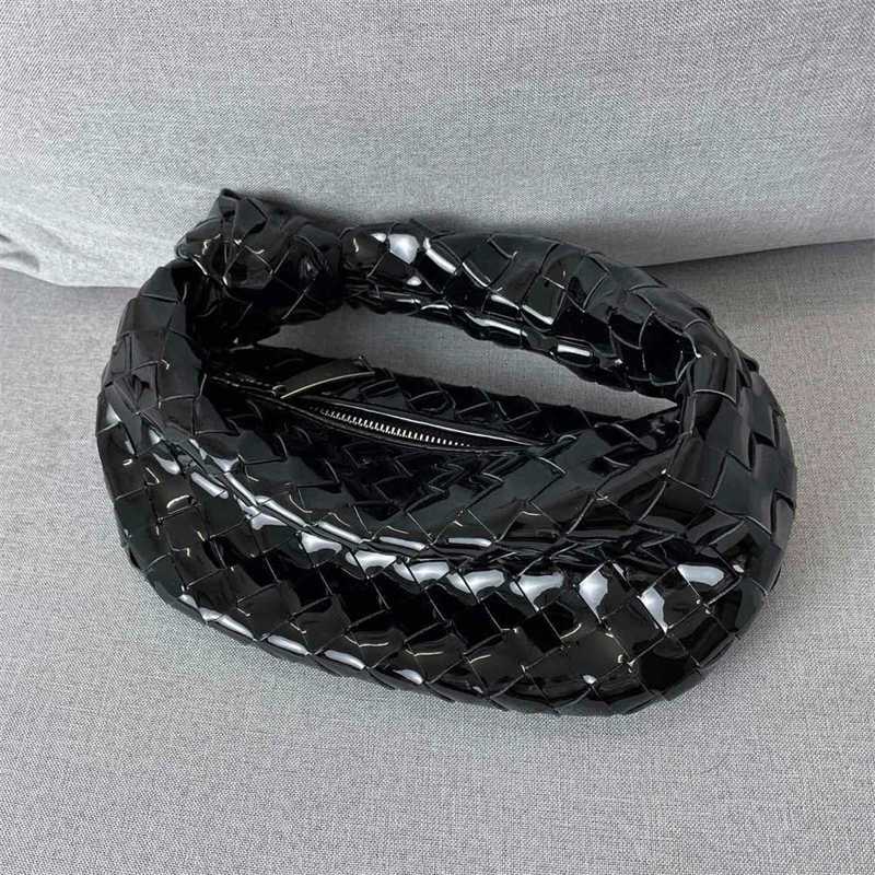 

Bottegas Bags Designer Venetas 2022 New Patent Leather Woven Horn Cloud Hand Knotting Jodie 2hy9 Ayw, Black3