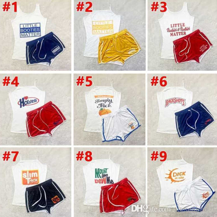 

Plus Size 3XL Designers Women Tracksuits Two Piece Short Pants Printed Suspender Sexy Yoga Pants Set Shorts Outfits Clothes, #2