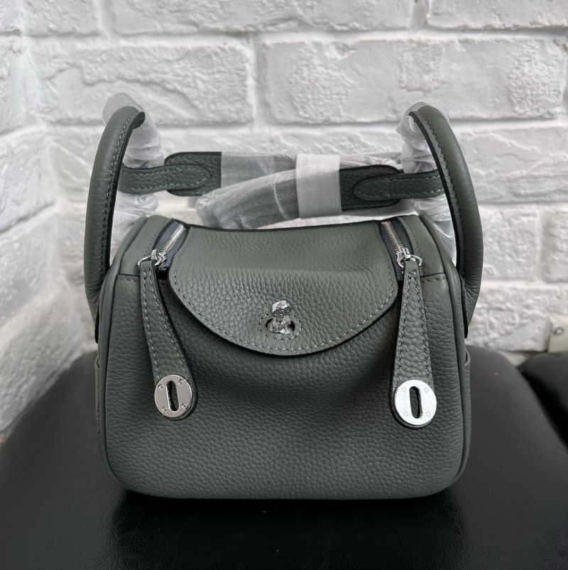 

Bags Original Designer 2023 Luxury new h family shrunken leather head layer cow Lindys bag doctor medicine box portable shoulder women's ZSRG, Navy blue