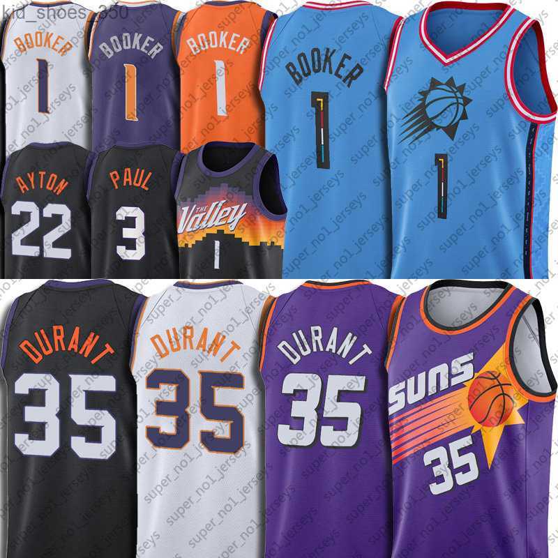 

Kevin Durant Devin Booker Basketball Jersey Chris Paul DeAndre Ayton Throwback Steve Charles Nash Barkley Jerseys, Choose blue number