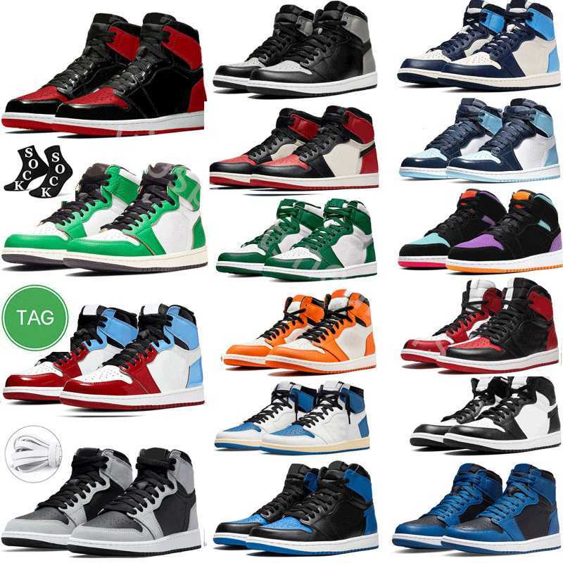 

air jordens 1 1s men's Basketball shoes Homage Patent Bred Stage Haze Reverse Mocha Marina Ice Diamond Chicago Stealth Cement True Light JORDEN JORDON, Color#9