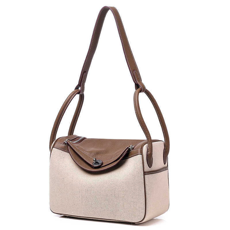 

Bags Original Designer New Luxury Lindys bag Canvas with top layer Cowhide large Portable single-shoulder doctor Medicine box Pillow 3 7P02, Black large