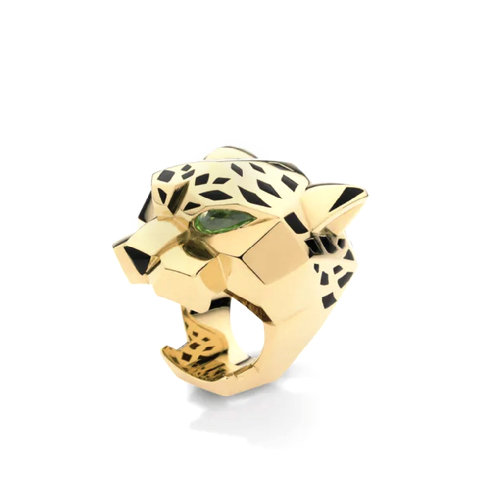 

Panthere ring BIG for man designer for woman couple Gold plated 18K T0P quality official reproductions classic style fashion luxury anniversary gift 001