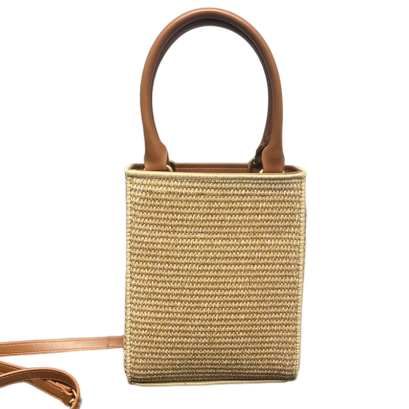 

Standard Designer A4 Tote Bag Women Luxurys Coconut Fiber Khaki Crossbody Fashion Shoulder Handbag Classic wallet, Colour1