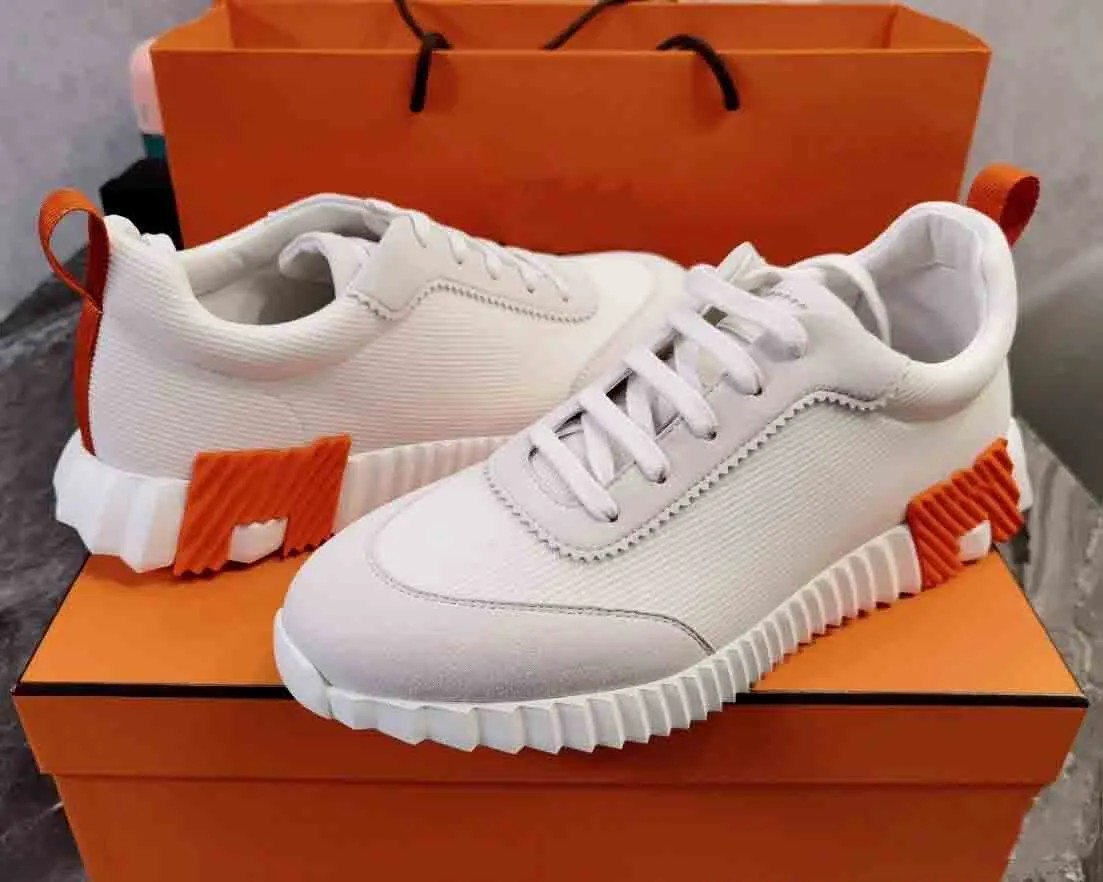 

Luxury Men casual shoes Bouncing Sneakers Technical sports sneaker Suede Goatskin Light sole Trainers Italy Brands Men's Casual Walking Size38-46.Box