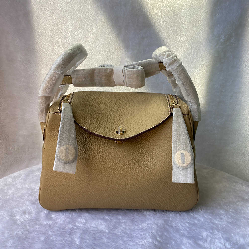 

Designer Original Luxury Togo Bags top leather Lindys bag MEIE, Elephant grey