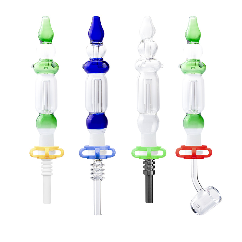 

Paladin886 CSYC NC011 Hookah Dab Rig Bongs Glass Pipe 10mm 14mm Ceramic Nail Quartz Banger Nail Water Perc Calabash Style Smoking Pipes