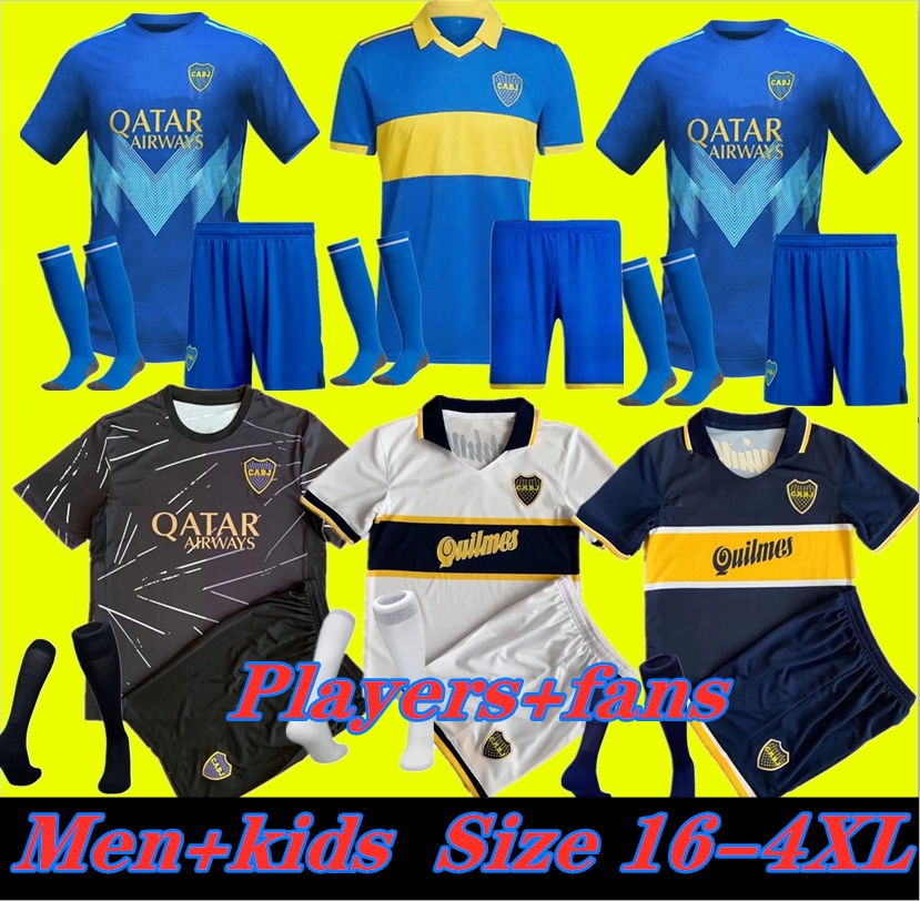

22 23 Boca Juniors soccer Jersey VILLA SALVIO MEDINA Away VARELA third Yellow Men Benedetto Salvio Pavon camisa de futebol football shirt 22 2023 fans player version, 22-23 home