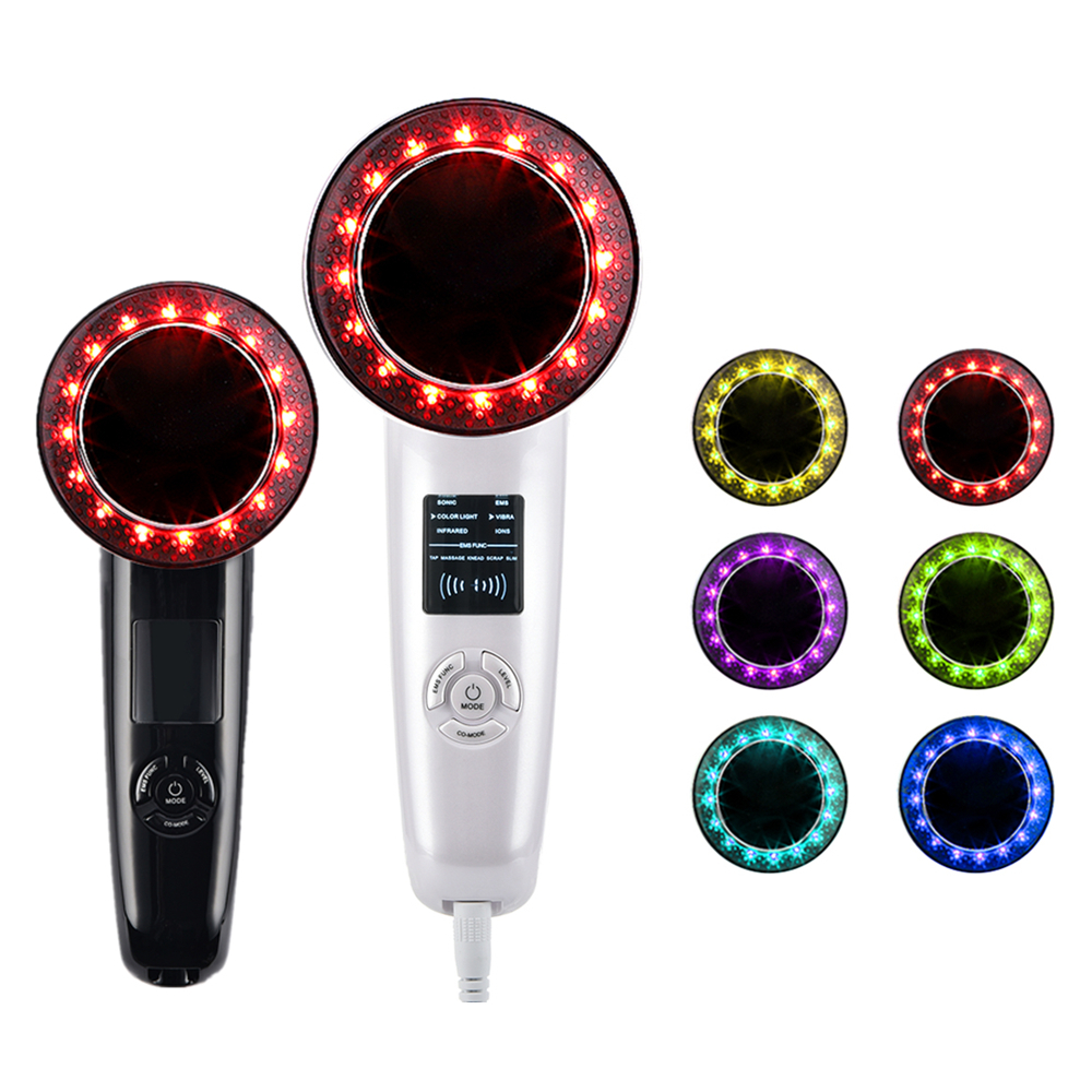 

Face Massager 6 in 1 Ultrasound Body Slimming Wand Fat Anti Cellulite Scraping Lifting Relaxation Massage Dropship 230309