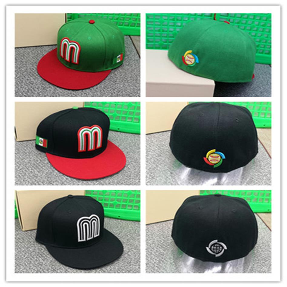 

Top Gorros ajustados Mexico para hombre y mujer gorras beisbol geniales Hip Hop plano en blanco totalmente cerradas nove291c