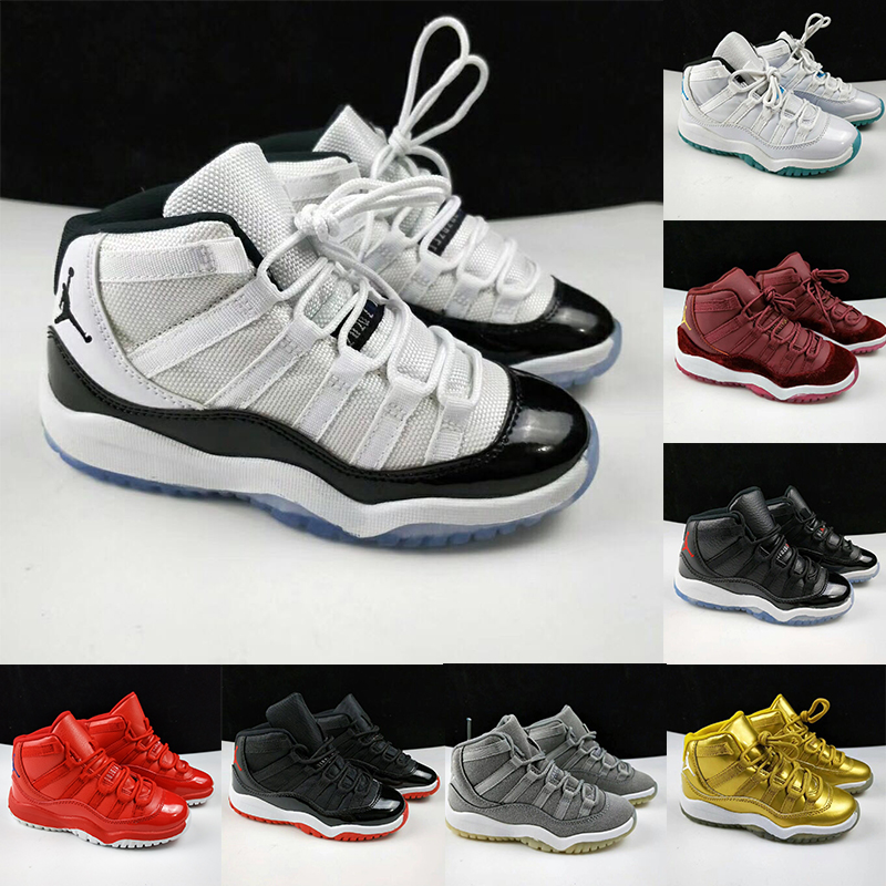 

Cherry 11s Kids Shoes TD Cool Grey 11 XI Sneaker Concord Space Jam Bred Legend Blue Youth Sneakers Win Like 96 Children Boys Girls Toddler Basketball Shoes EUR 25-35, 28-35 (3)