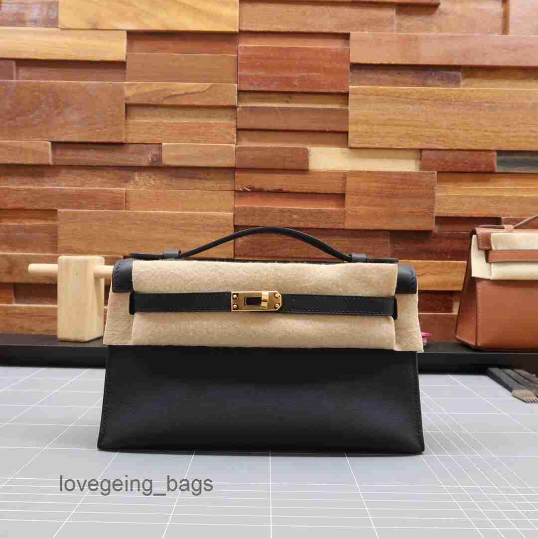 

designer bag Real Leather Kellies Bag 2023 h Herms Family Mini Swift Hand Wax Thread Bags Portable 9q21 KSLQ, Milkshake white