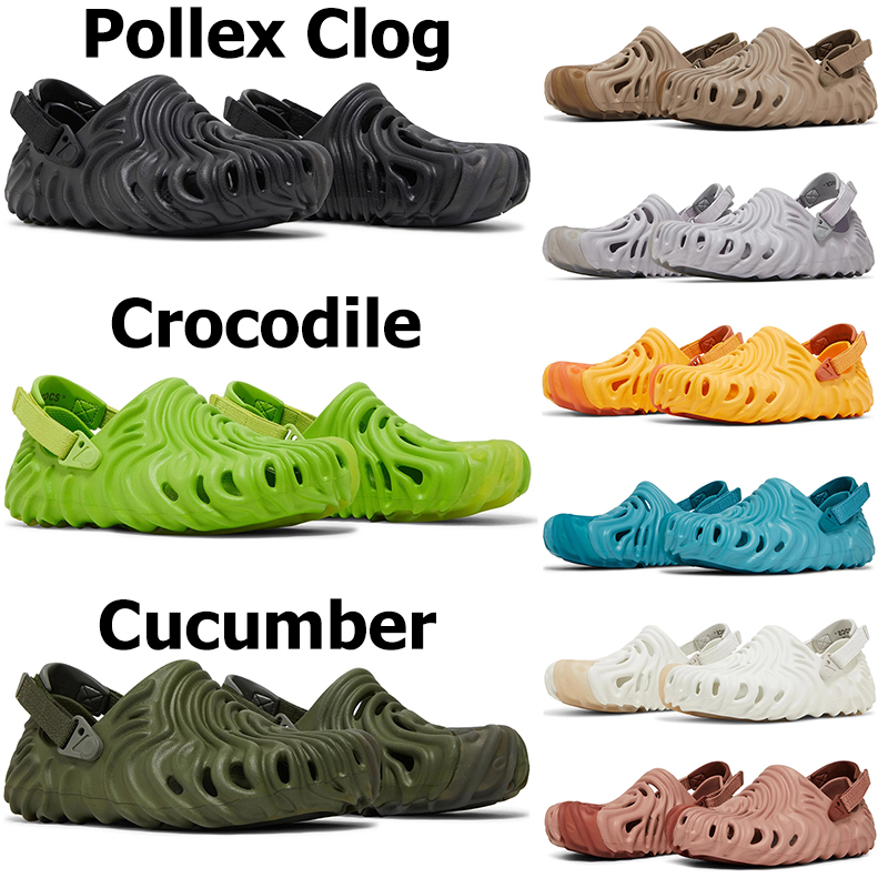 Croc Pollex Clog Designer Men Women Sandals Slippers Slides Slip-on Crocodile Cucumber Summer Beach Mnes Outdoor Shoes