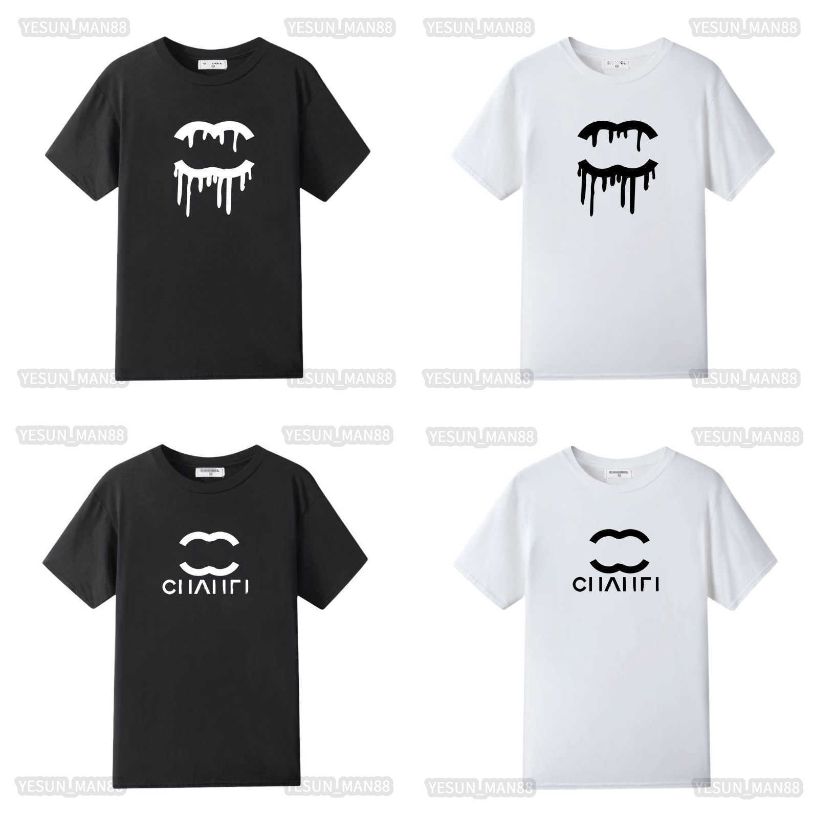 

Designer Luxury channel Classic T Shirt Mens And Womens Chest Letter Printing Top Summer Breathable High Street Cotton Loose Tees