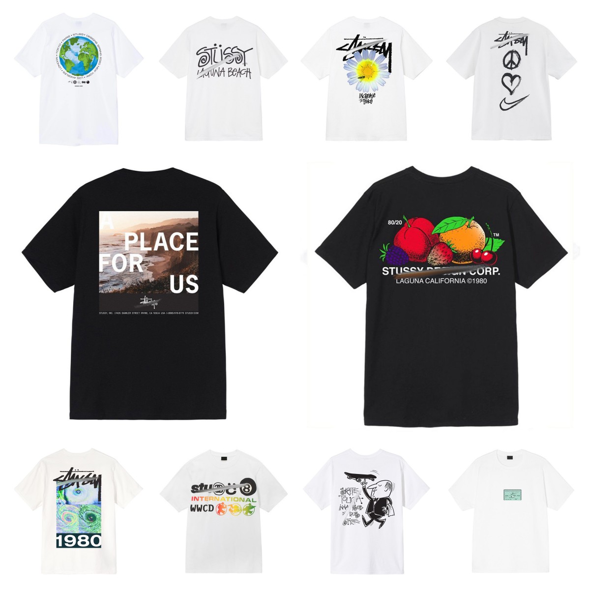 

Womens tshirts designer women Lettering tops stussys Exploding dog daisy Earth Printed Round Neck t shirts couples Pullover tee Cotton High Street, Beige