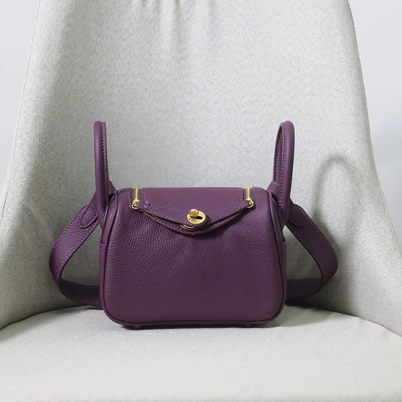 

Cross-body Luxury Bags Original Designer bag for women mini Lindys doctor new cowhide portable one-shoulder medicine with gold 5 UIC7, Black5