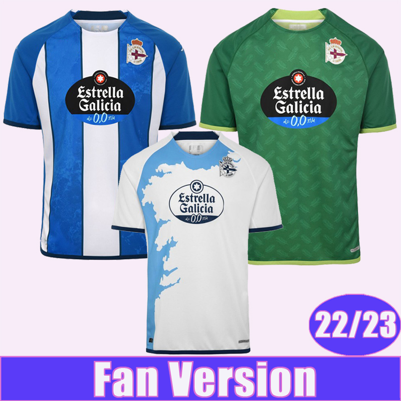 

22 23 Deportivo La Coruna Soccer Jerseys Mens Coruna ALEX B. QUILES MARIO S.Home SANTAMARIA Blue White Away 3rd Football Shirt Short Sleeve Uniforms, Qm3734 22 23 home seguna divisin